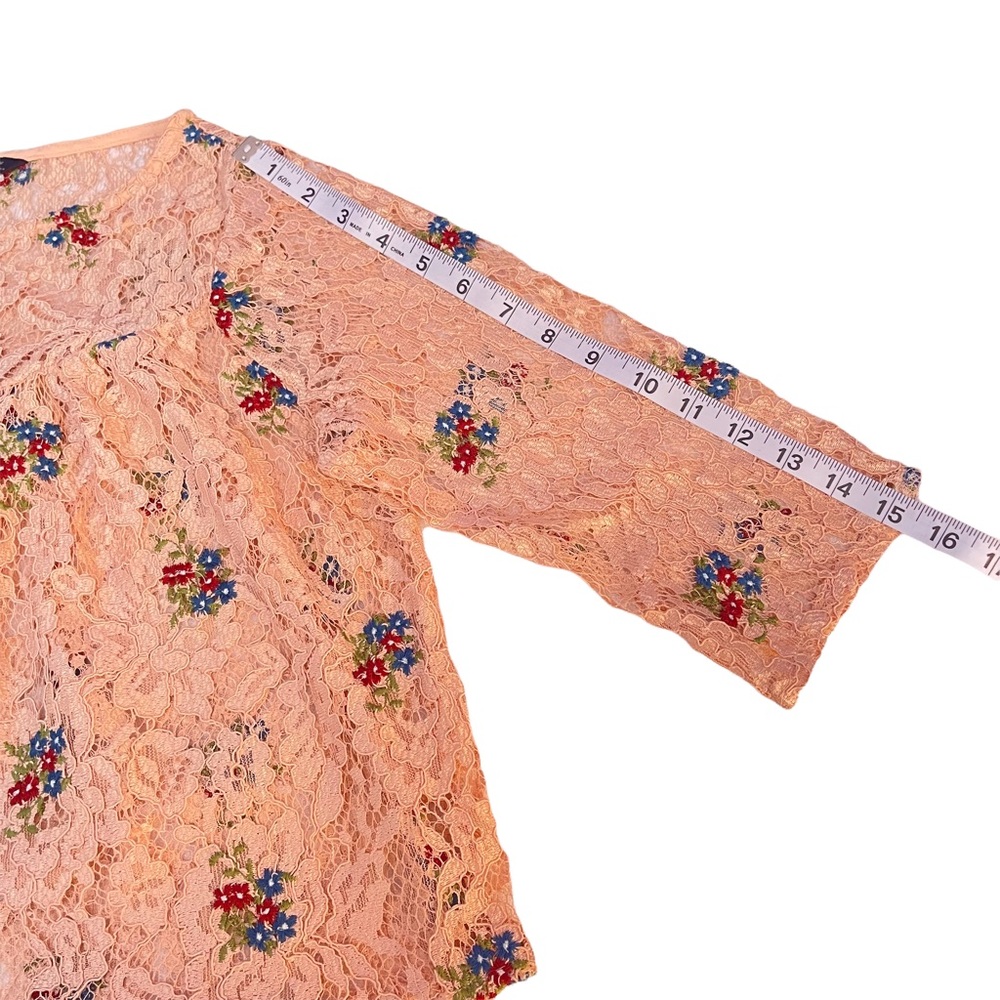 Zara Basic Collection Long Sleeve Scope Neck Lace… - image 5